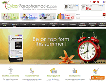 Tablet Screenshot of cyberparapharmacie.fr