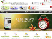 Tablet Screenshot of cyberparapharmacie.com